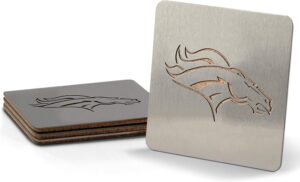 Denver Broncos Stainless Steel Coasters 